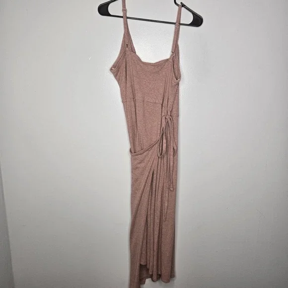 New Patagonia Wear With All Dress Wrap Evening Mauve Sz L Hemp Blend Longplains - Picture 11 of 13